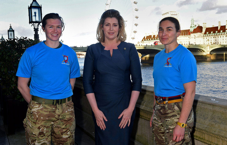 Expedition leaders of Exercise ICE MAIDEN and Armed Forces Minister, Penny Mordaunt, at Westminster, 2016