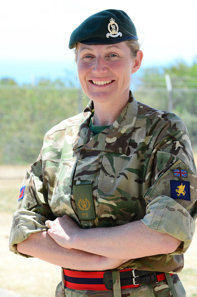A warrant officer from Adjutant General's Corps, Cyprus, 2014