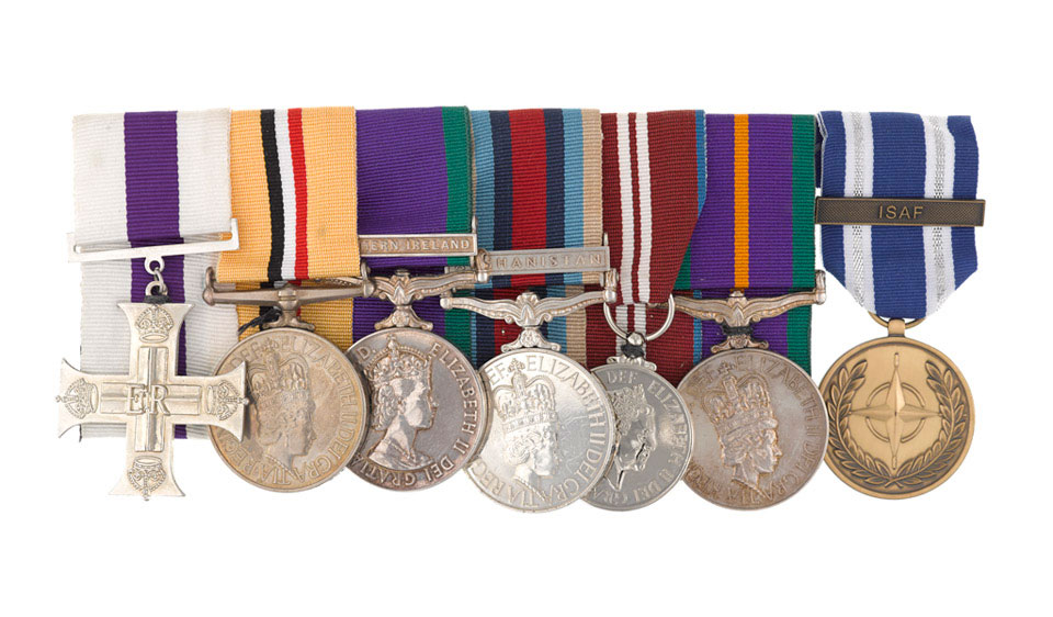 Military Cross medal group awarded to Corporal Mark Ward, Mercian Regiment, 2011