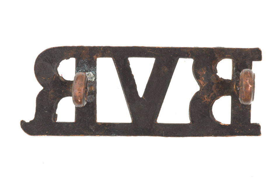 Shoulder title, Bangalore Rifle Volunteers, pre-1920 | Online ...