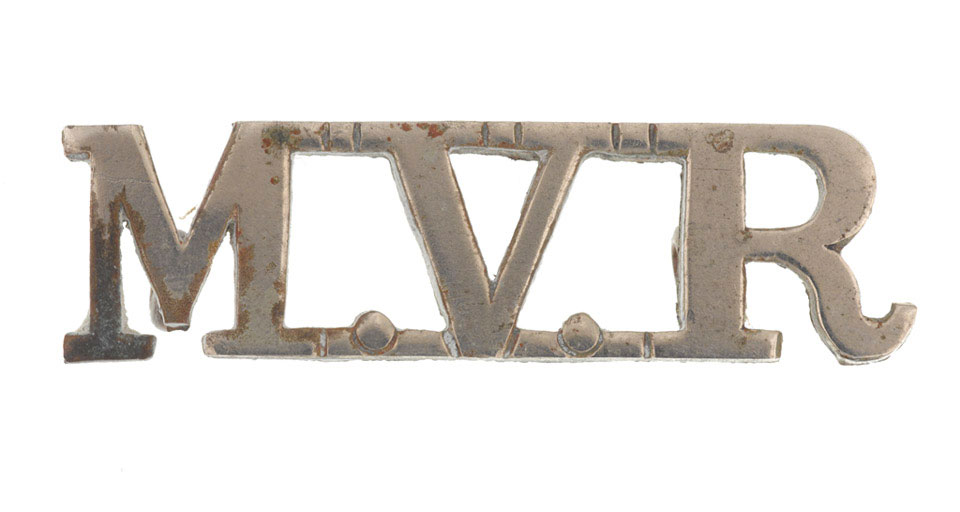 Shoulder title, Mussoorie Volunteer Rifle Corps, 1871-1920 | Online ...