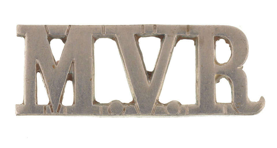 Shoulder title, Mussoorie Volunteer Rifle Corps, 1871-1925 | Online ...