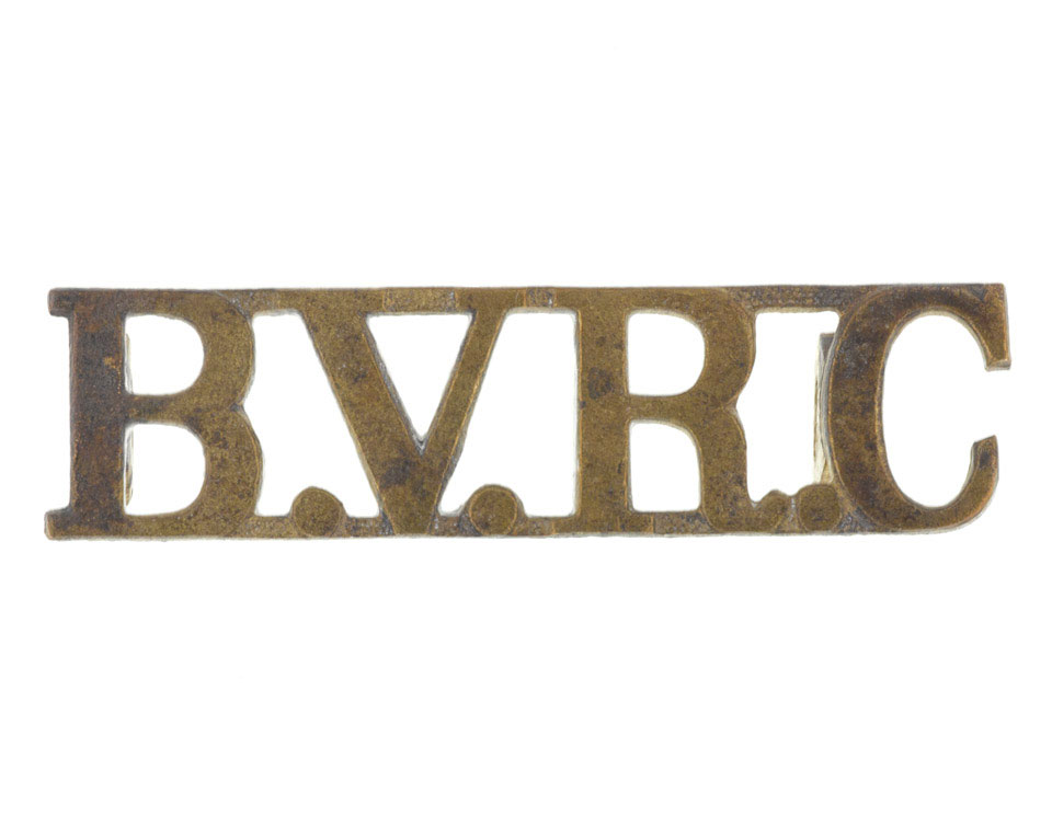 Shoulder title, Berar Volunteer Rifle Corps, 1879-1904 | Online ...