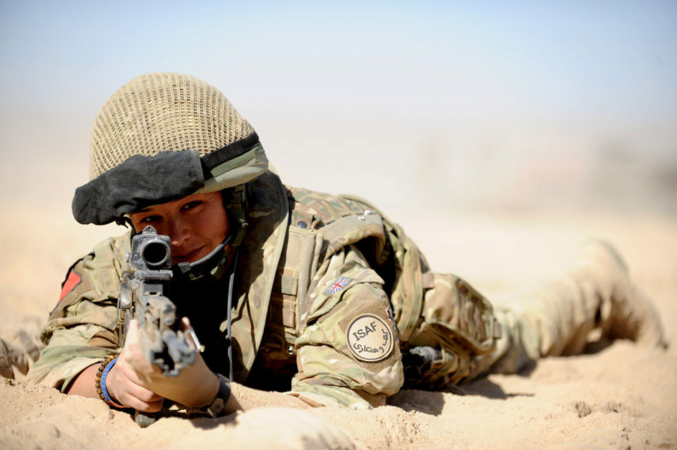A soldier from from 13 Close Support Logistic Regiment, Royal Logistic Corps, Afghanistan, 2010