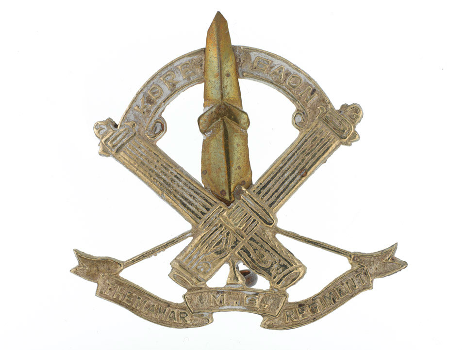 ORIGINAL INDIAN ARMY 9TH JAT REGIMENT CAP BADGE - MARRATTS | #465729277