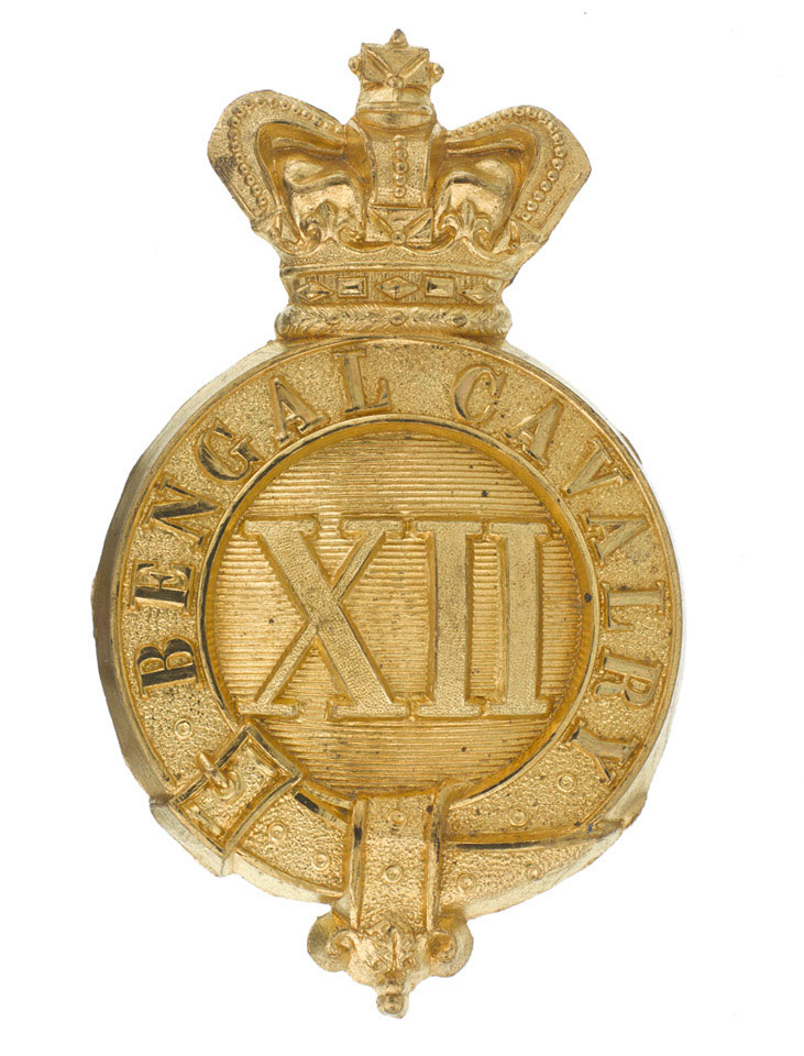 Helmet badge, 12th Regiment of Bengal Cavalry, 1861-1901 | Online ...