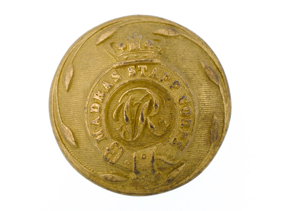 Button, Madras Staff Corps, 1861-1876. | Online Collection | National ...