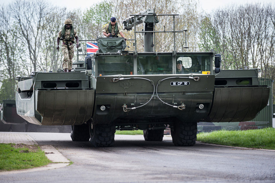 M3 Amphibious Rig, 23 Amphibious Troop, 75 Engineer Regiment), Minden, Germany, 2016 | Online Collection | National Army Museum, London