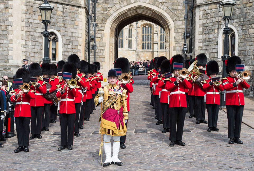The Band of the Coldstream Guards, Windsor Castle, 2016
