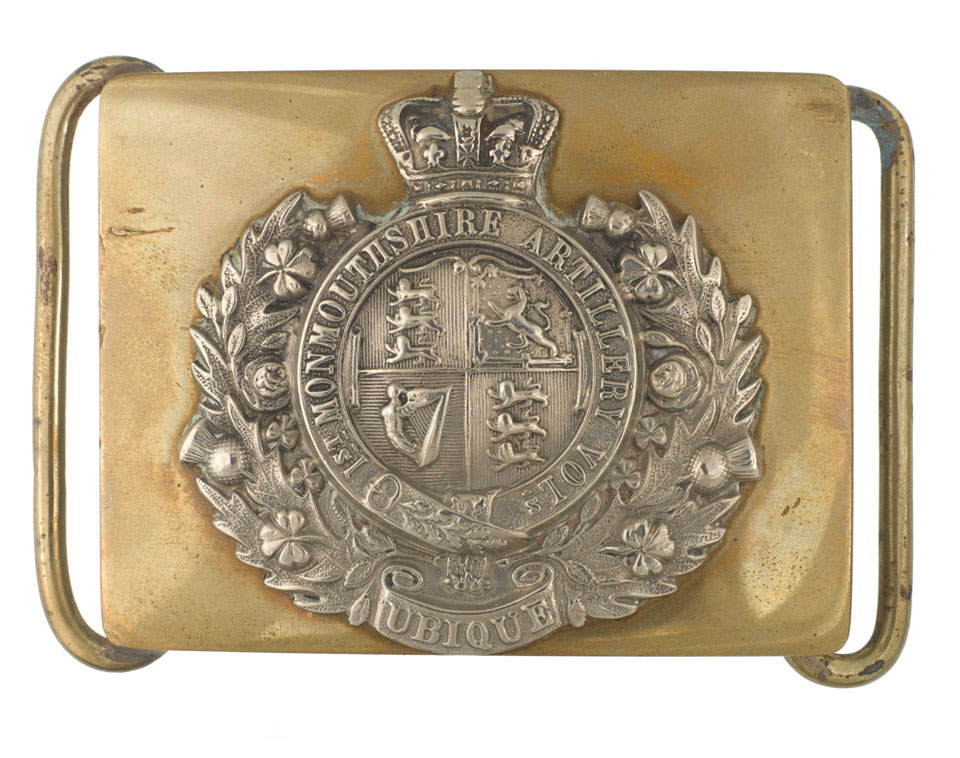 Waistbelt clasp, officer, 1st Monmouthshire Artillery Volunteers, 1860 ...