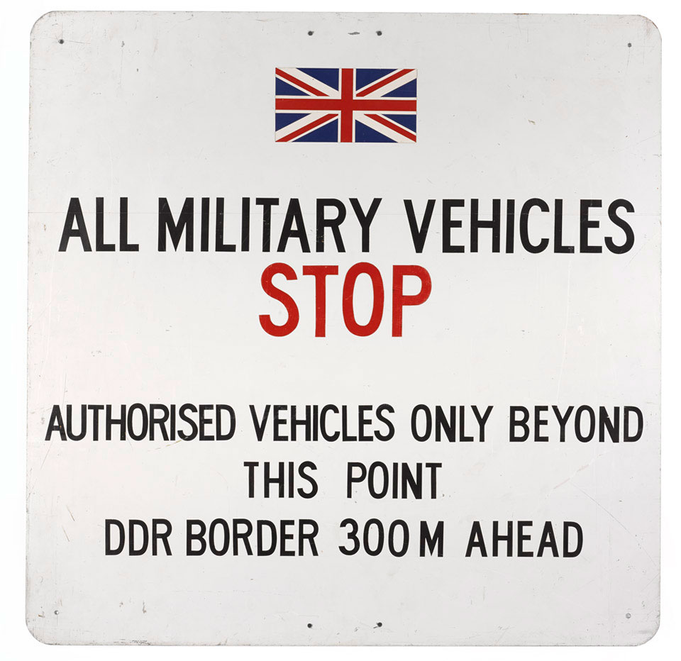Tactical sign, British Army of the Rhine, 1980-1989