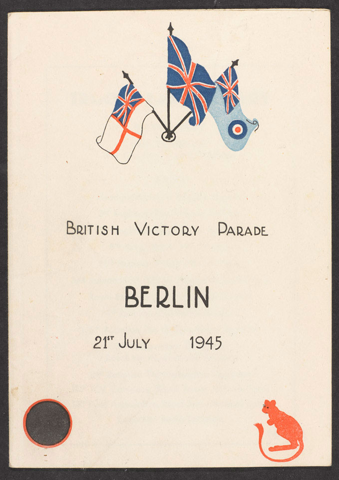 Programme, British Victory Parade, Berlin, 21 July 1945