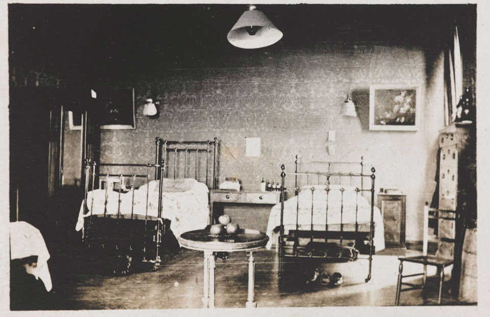 2nd Lieutenant Cyril Edwards' bedroom at Watermouth Castle, Devon, 1918
