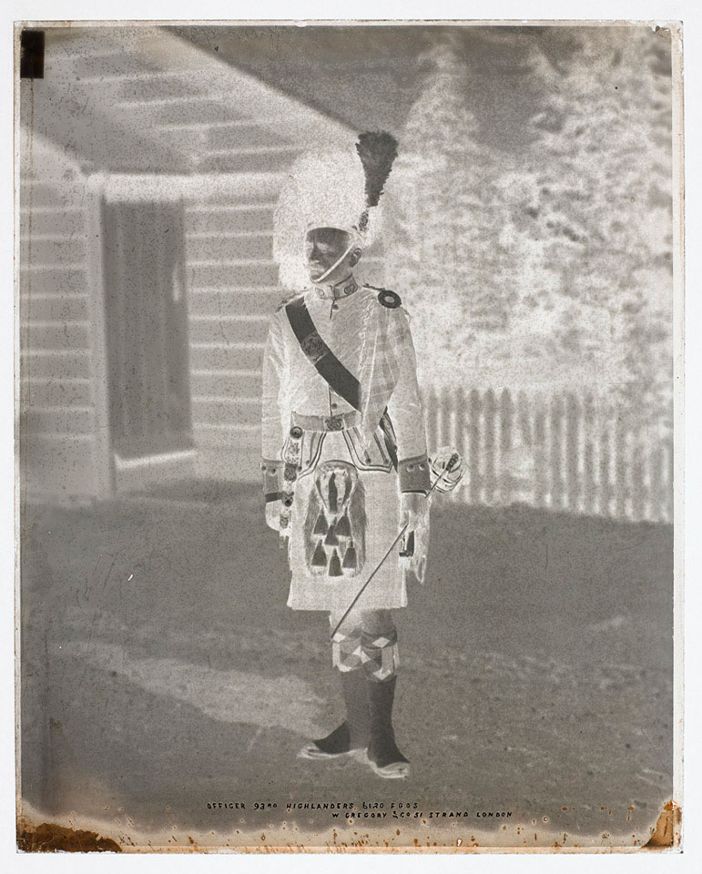 Officer, 93rd Highlanders, glass negative, 1895 (c) | Online Collection ...