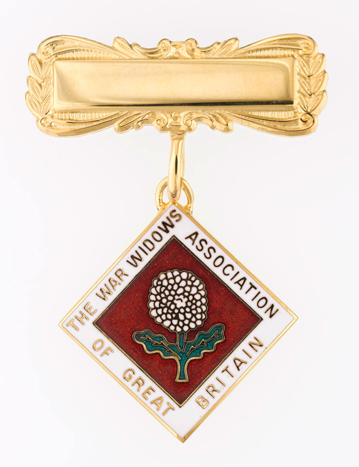 Lapel badge, War Widows Association of Great Britain, 2018