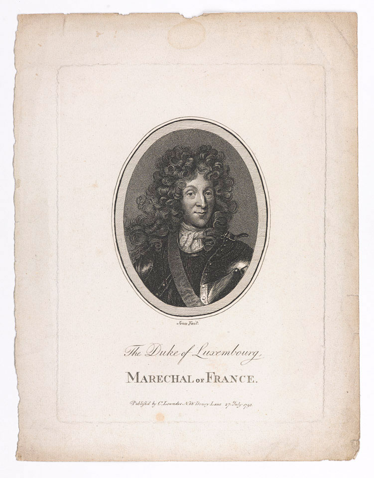 Francois Henri de Montmorency, Duc de Luxembourg, Marechal de France, 1690 (c)