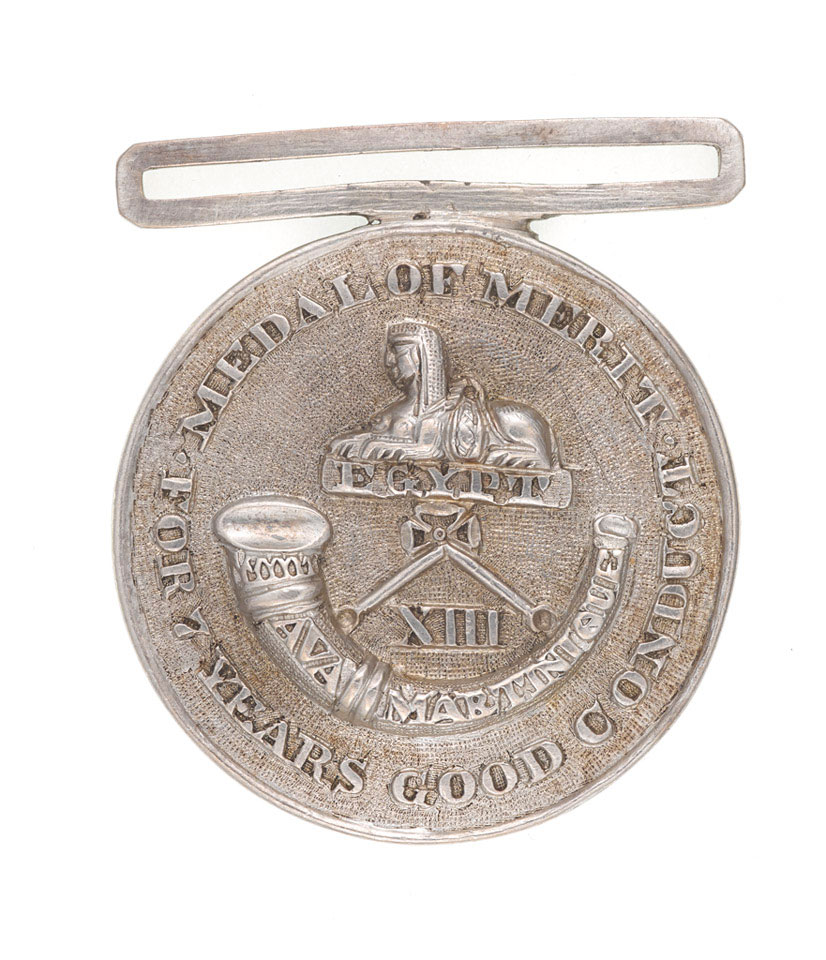 Regimental medal, 13th (The 1st Somersetshire) Regiment of Foot (Light Infantry), 1825-1840
