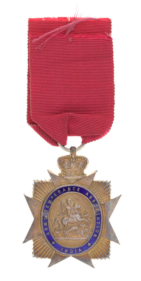 Army Temperance Association Medal, India, five years of abstinence ...