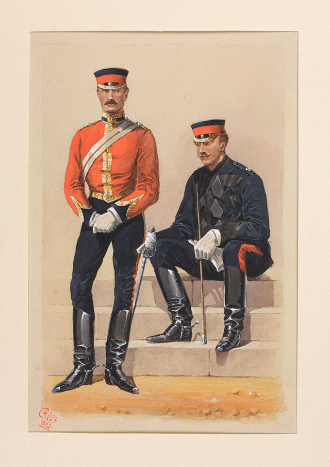 Field Officers of the 1st Life Guards, 1882 | Online Collection ...