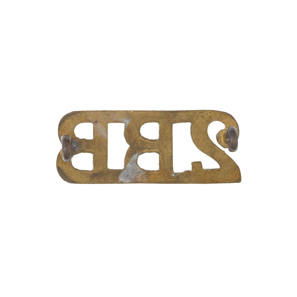 Shoulder title, 12th Regiment (2nd Burma Battalion) of Madras Infantry ...