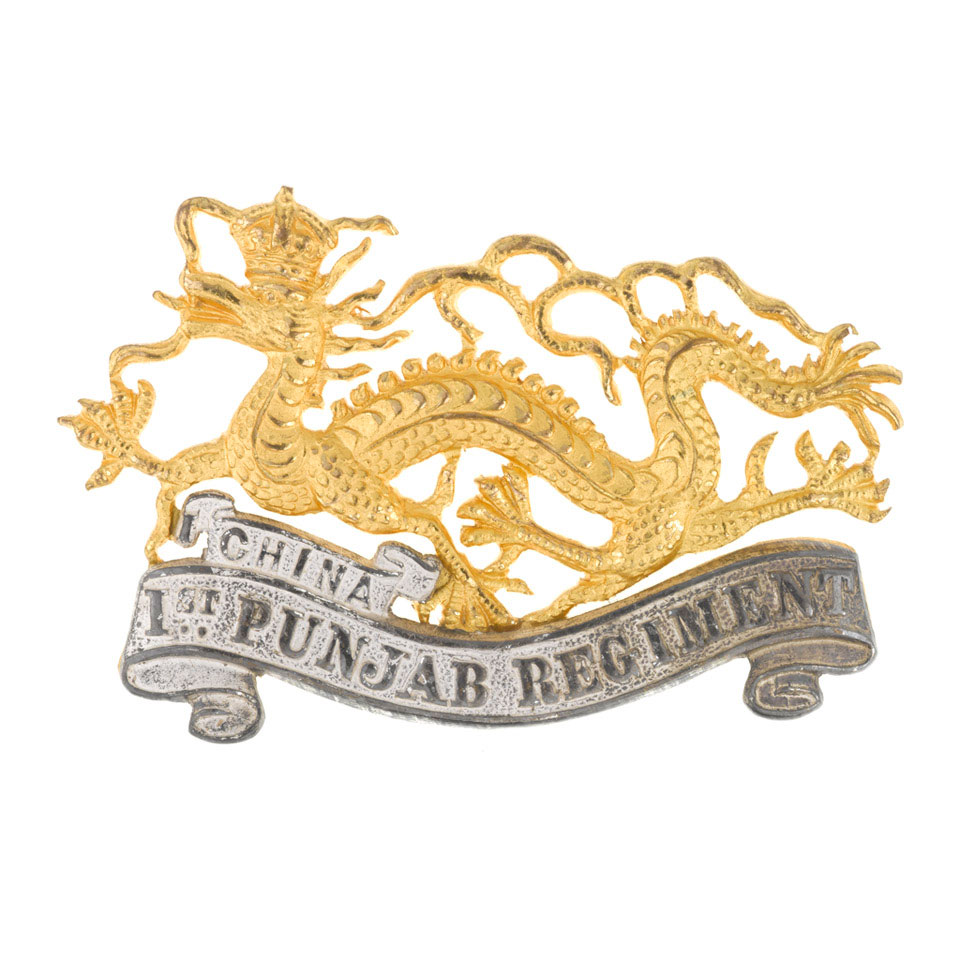 Cap Badge, Officer, 1st Punjab Regiment, 1922-1947 | Online Collection ...