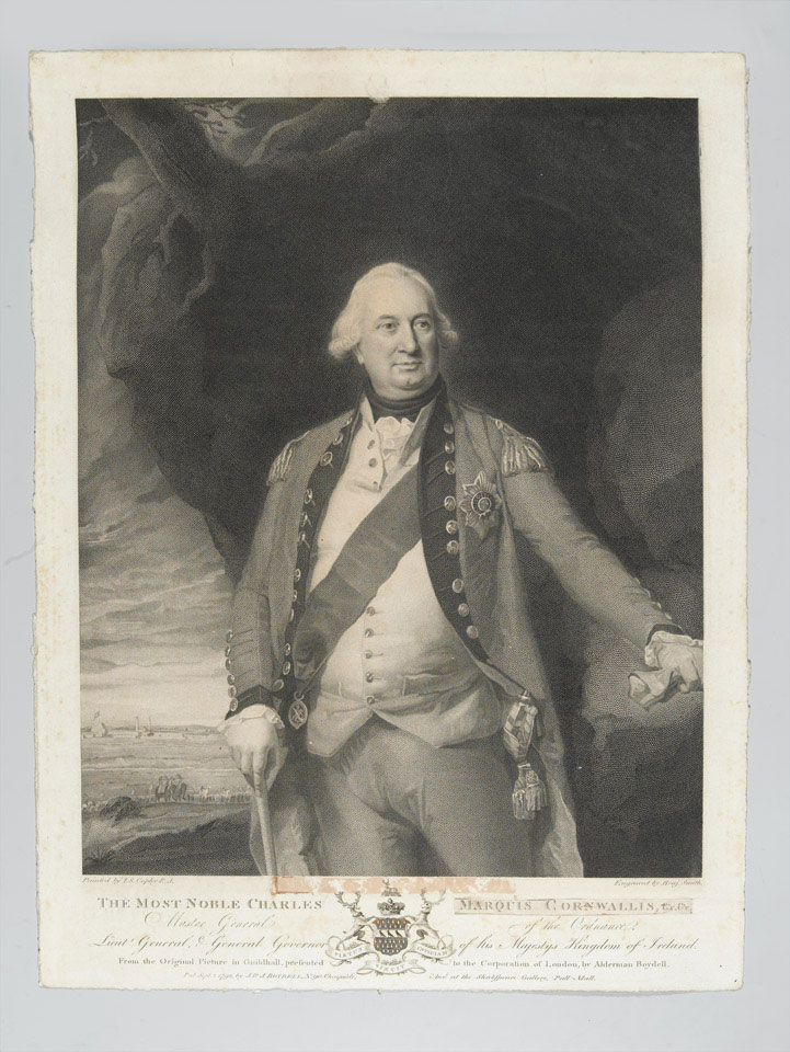 'The most noble Charles Marquis Cornwallis, Master General of the Ordnance, Lieutenant General, General Governor of Ireland'