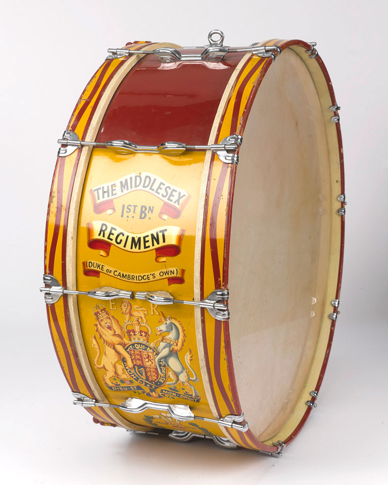 Bass drum, 1st Battalion Middlesex Regiment (Duke of Cambridge's Own
