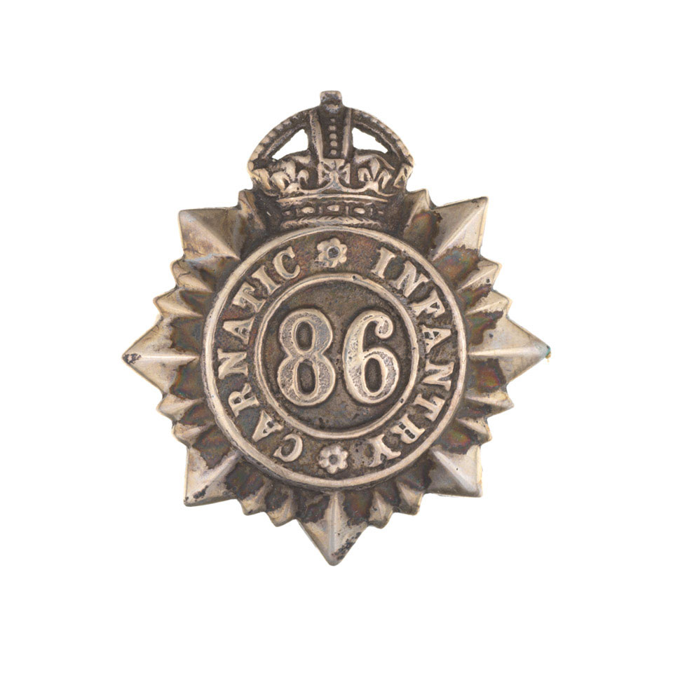 Cap badge, 86th Carnatic Infantry, 1903-1922 | Online Collection ...