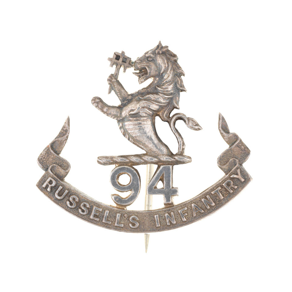 Cap badge, 94th Russell's Infantry, 1903-1922
