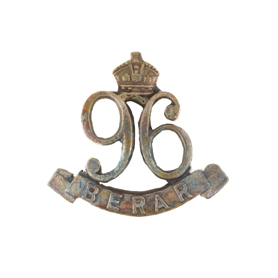 Cap or collar badge, 96th Berar Infantry, 1903-1922