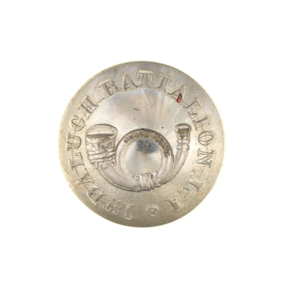 Button, 27th (1st Baluch Battalion) Bombay Light Infantry, pre-1891 ...