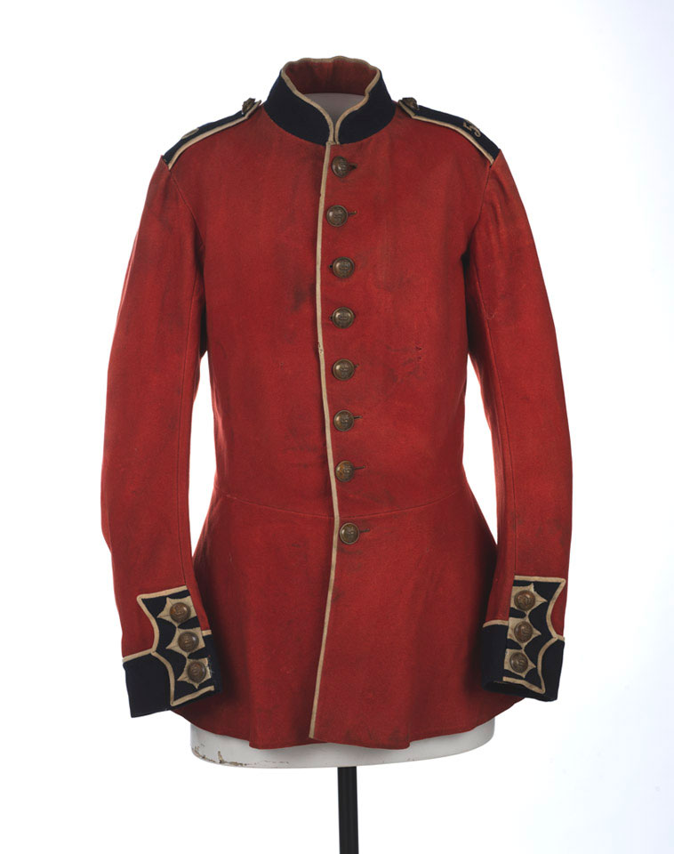 Full dress tunic, other ranks, 50th (Queen's Own) Regiment of Foot, sealed pattern, 1856-1866