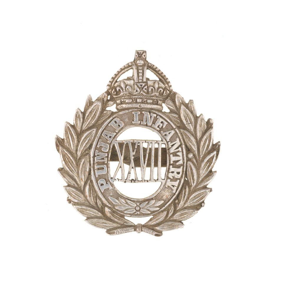 Officer's cap badge, 27th Punjab Infantry, 1901-1922 | Online ...