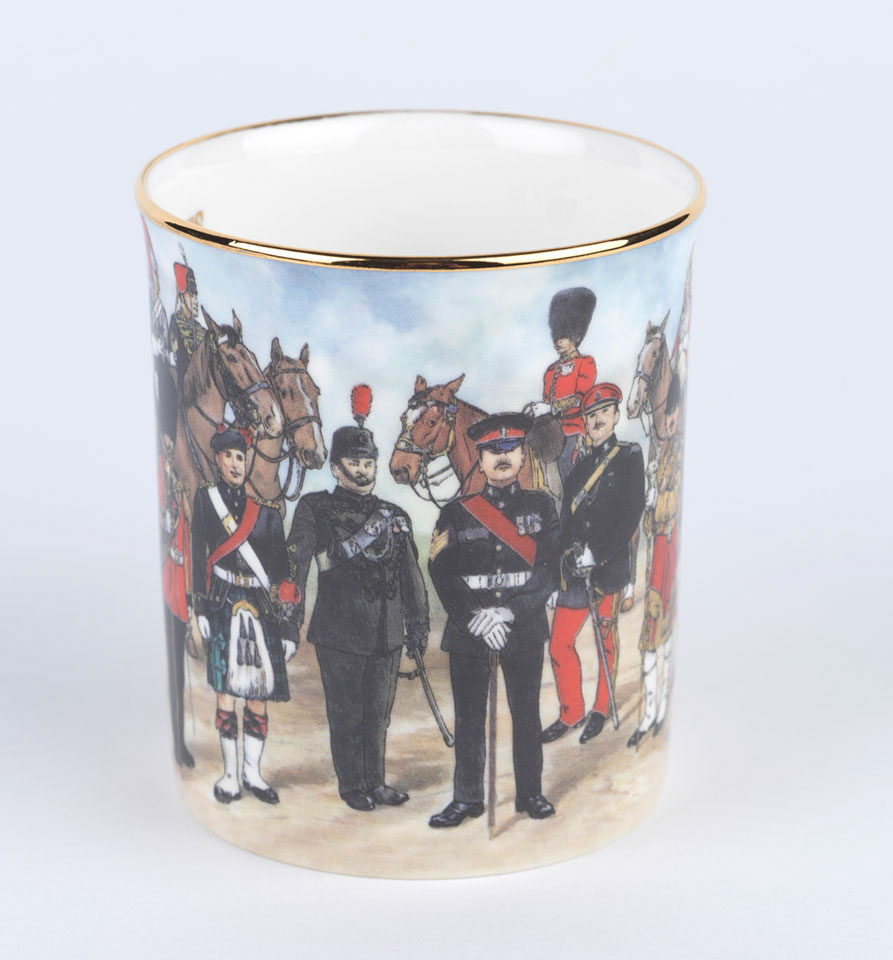 Bone china mug commemorating the Golden Jubilee of Queen Elizabeth II
