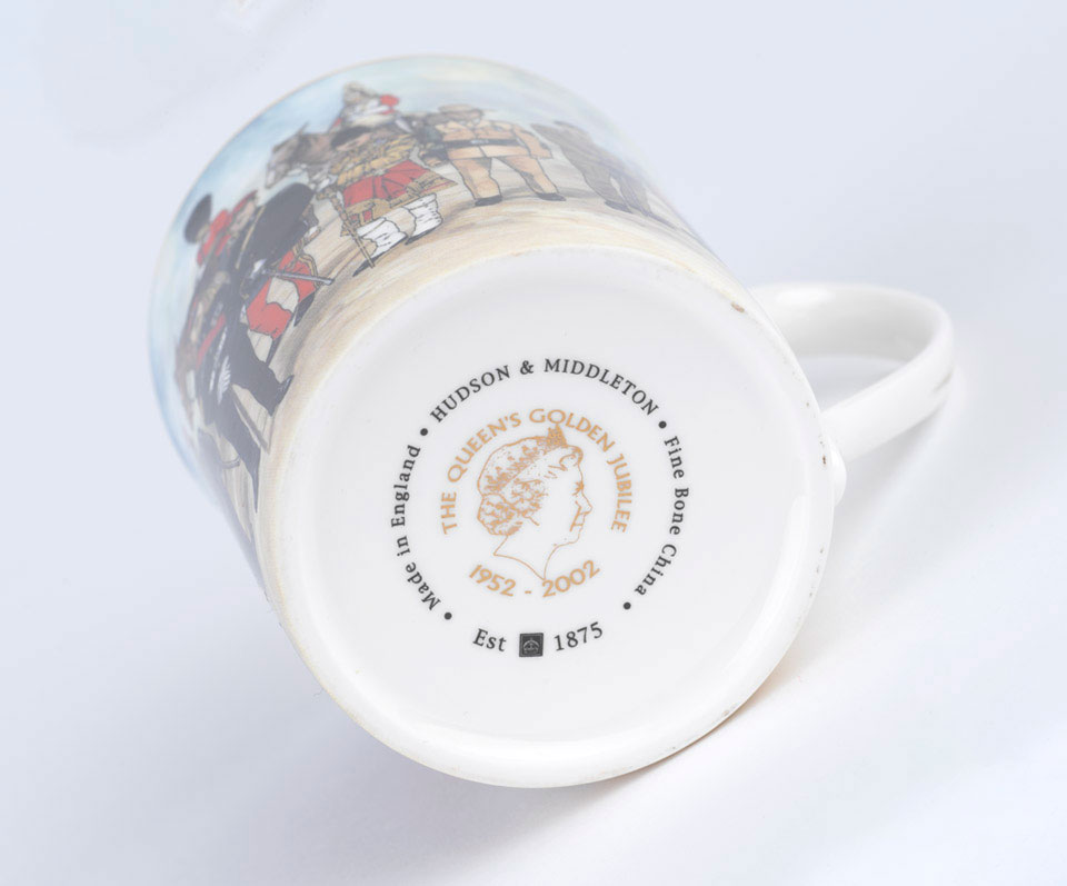 Bone china mug commemorating the Golden Jubilee of Queen Elizabeth II, 2002 Online Collection