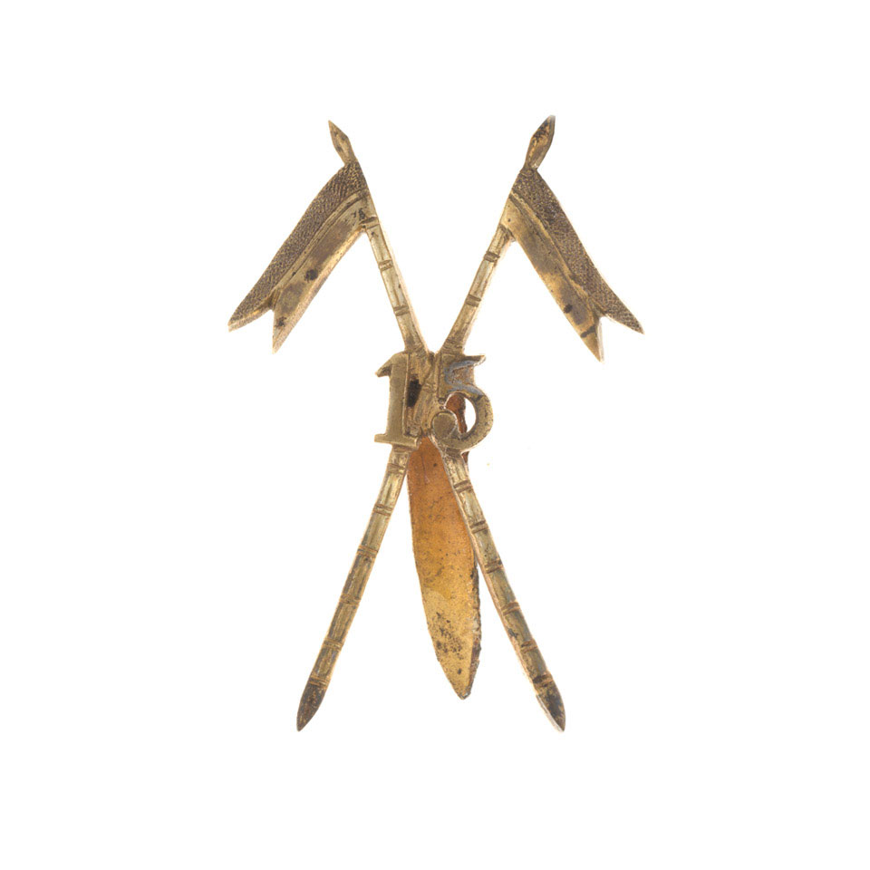 Field service cap badge, officer, 15th (Cureton's Multani) Regiment of ...