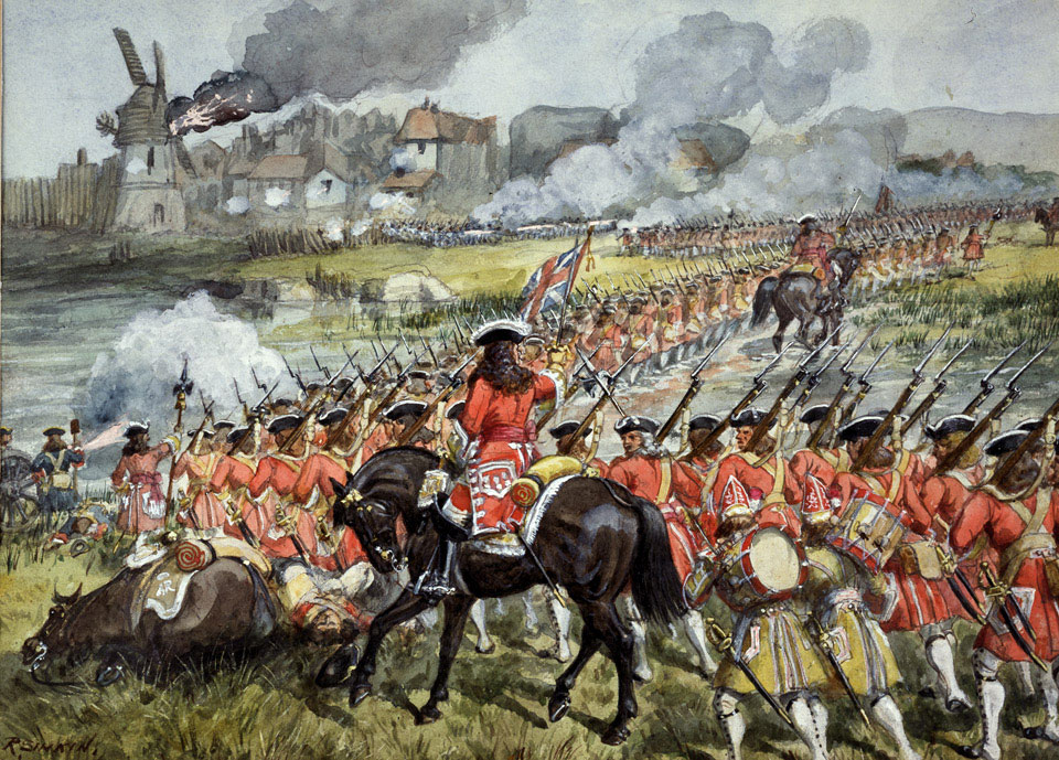 The 16th Regiment of Foot at Blenheim, 13 August 1704