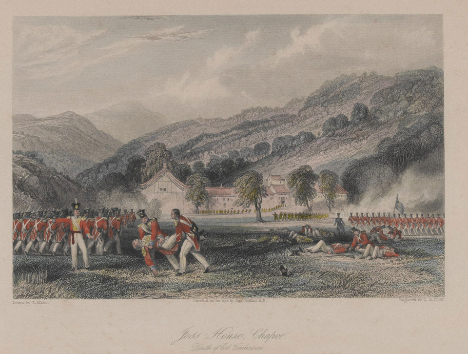 'Joss House, Chapoo [sic], Death of Colonel Tomlinson', 1842