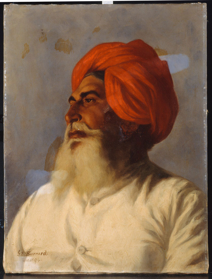 Ganda Singh, a Sikh chaprassie (messenger), India, 1894