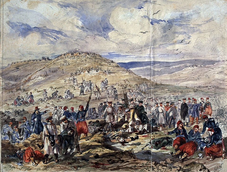 Truce for burial of the dead before Sebastopol 24 March 1855