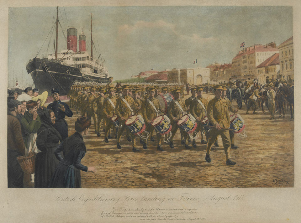 The British Expeditionary Force Landing in France, August 1914