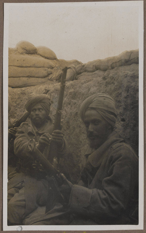 Indian soldiers in trench, Gallipoli, 1915