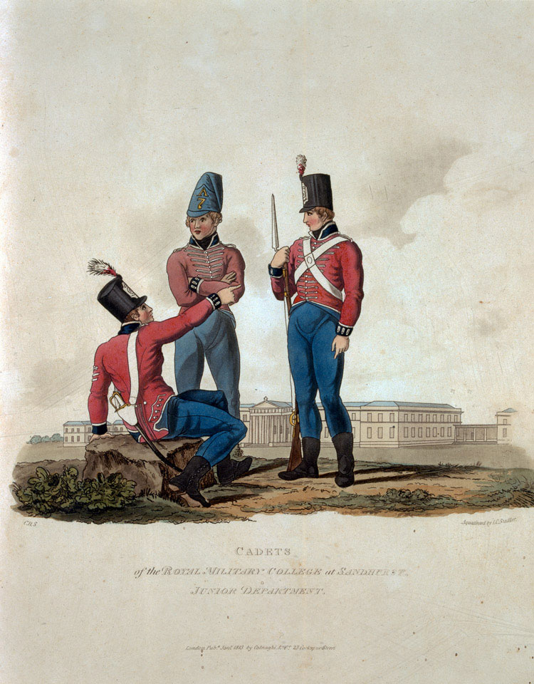 Cadets of the Royal Military College at Sandhurst. Junior Department, 1812