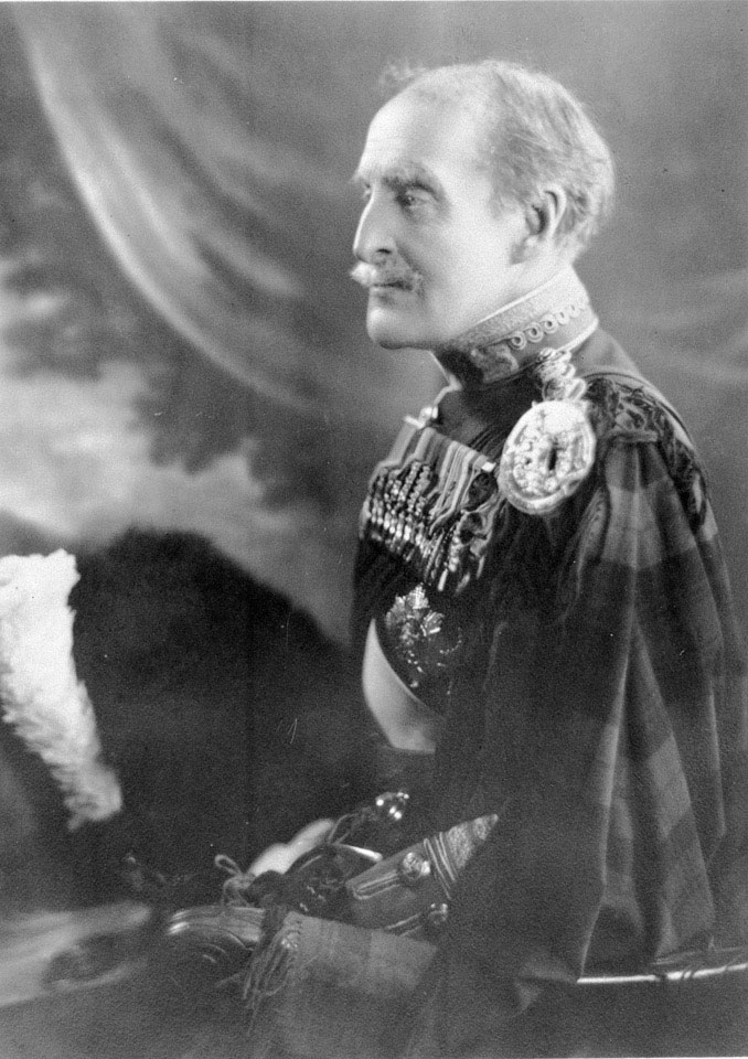 General Sir Ian Hamilton in the full dress of a colonel, Gordon Highlanders, 1914