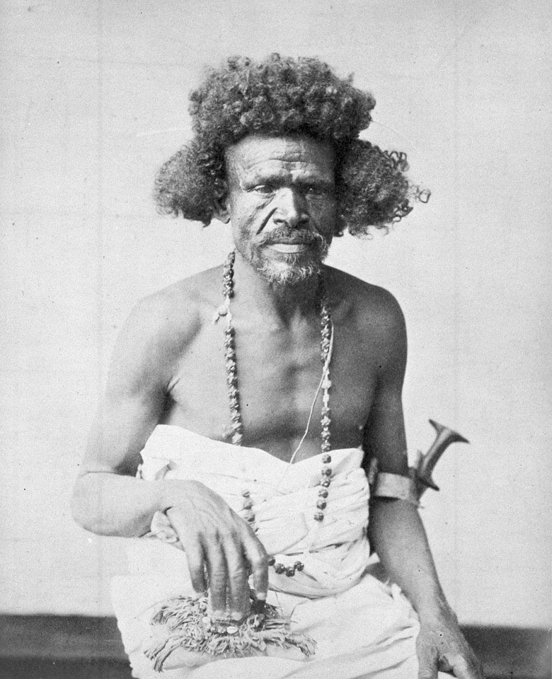 Beja tribesman from eastern Sudan, 1885 (c)