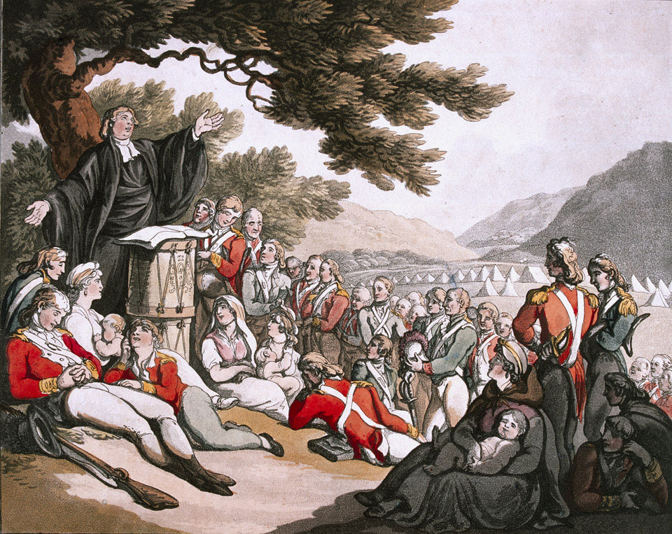 Soldiers Attending Divine Service, 1798 (c)