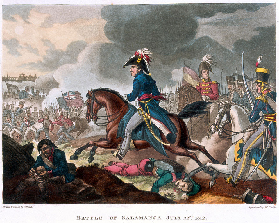 'Battle of Salamanca, 22nd July 1812, Wellington in the midst of the battle'