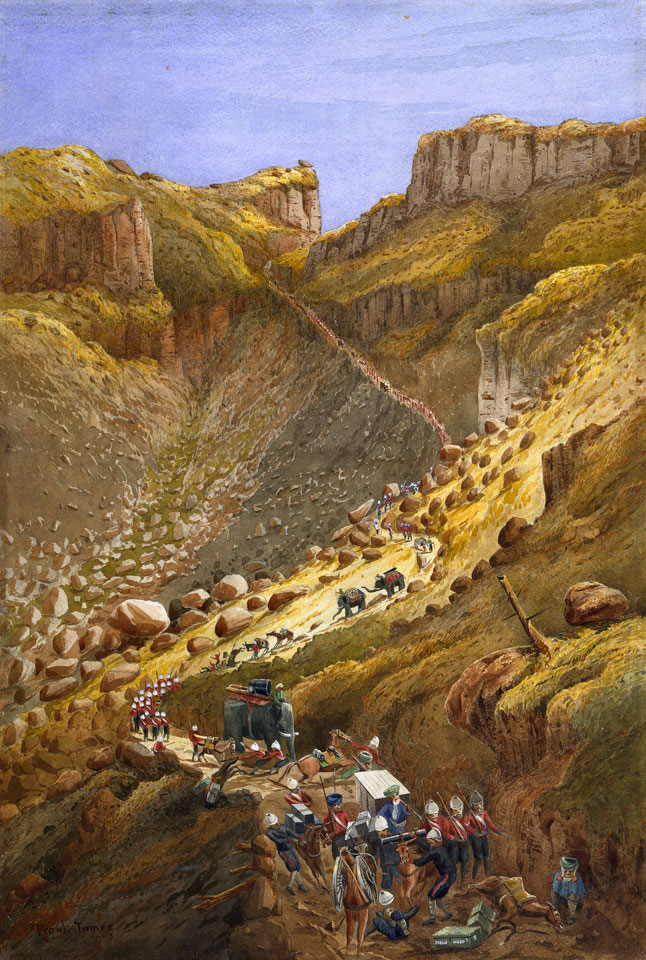 The Chetta Ravine, Abyssinia, 1868