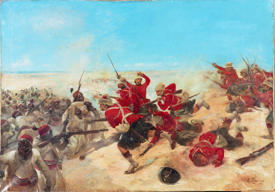 The Black Watch at the Battle of Tel-el-Kebir, Egypt, 1882