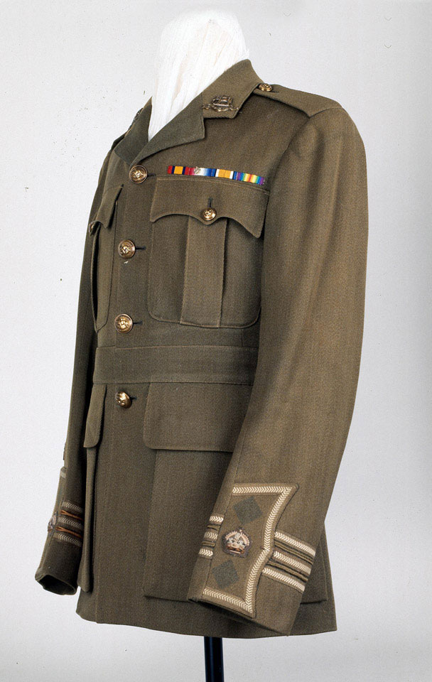 Service dress tunic worn by Major Owen Crawshay, 3rd Battalion The Duke of Wellington's (West Riding Regiment), 1918 (c)
